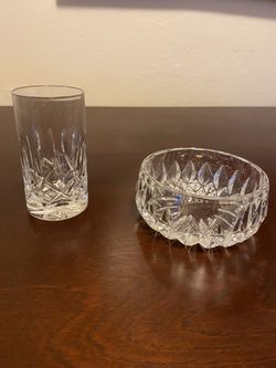 Crystal Mini Vase And Jewelry Or Candy Dish