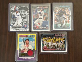 Justin Turner (5) card baseball lot