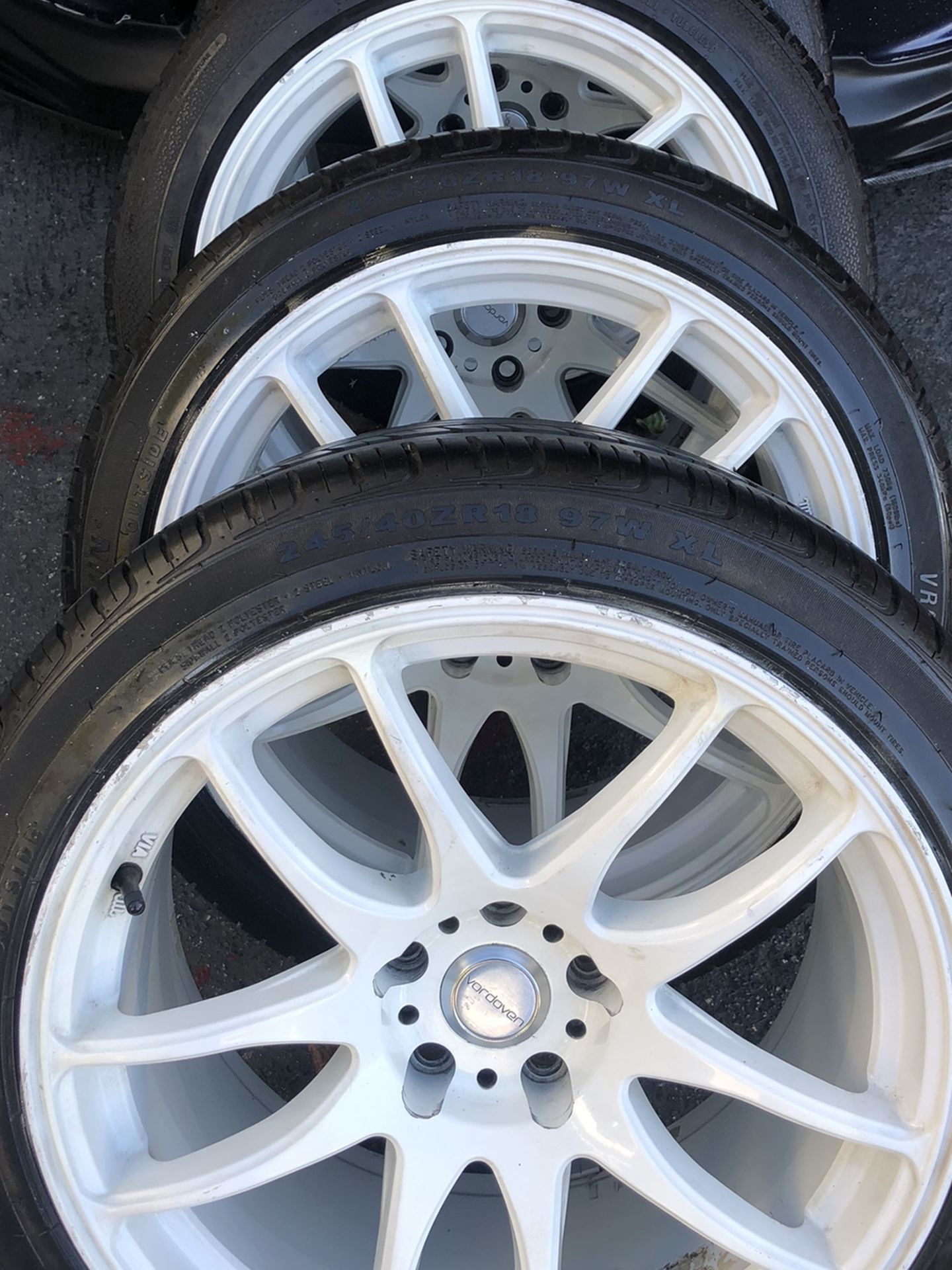 Vordoven Rims Tires 18x9,5 5x114.3 +22 Honda Accord Toyota Camry Nissan Infinity