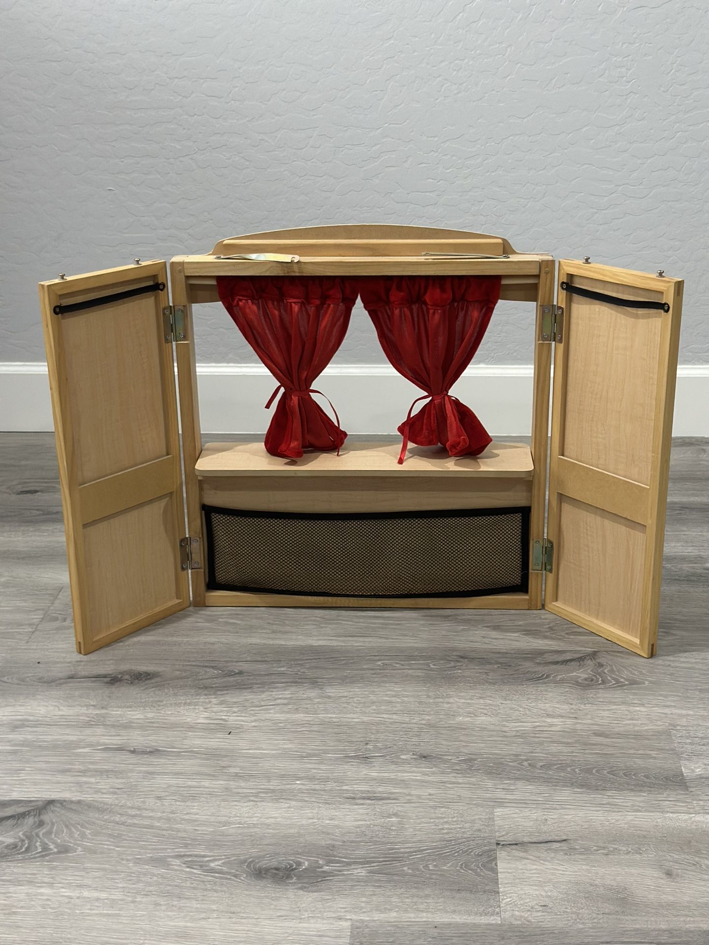 Wooden Tabletop Puppet Theater