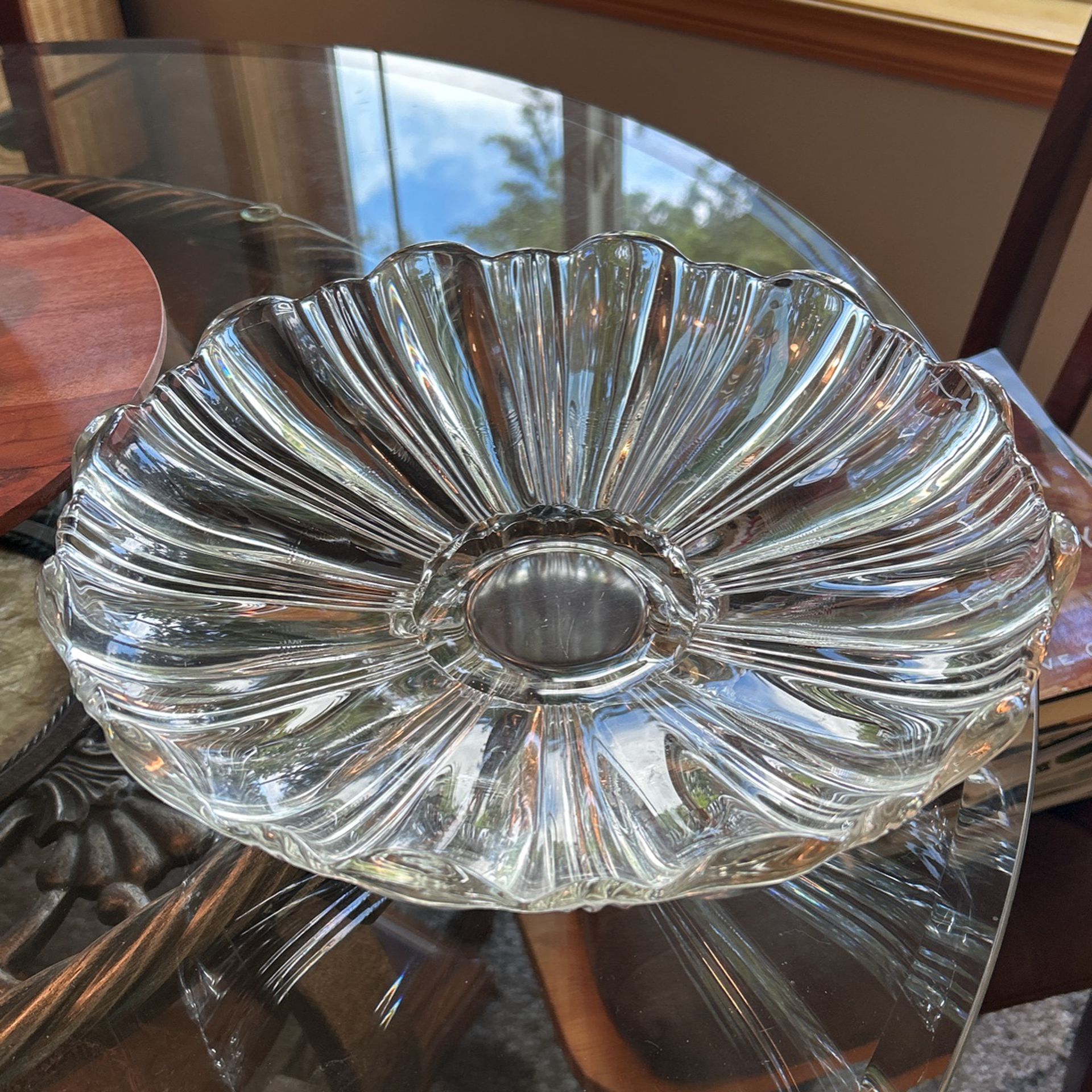 Vintage Crystal/Glass Serving Bowl