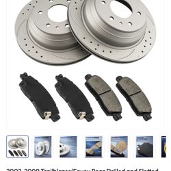Chevy Trailblazer 02-09/GMC Envoy 02-2009/saab 9-7x: 05-2009/ Buick Rainier 04-2007/ Chevy SSR 03-2008/oldsmobile bravada 02-2004 (Rotors + Brake Pads