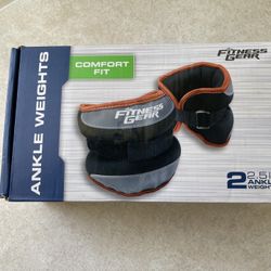 Fitness Gear 2.5 Lb Comfort Fit Ankle Weights