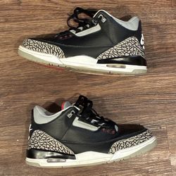 Nike Air Jordan 3 Retro Black Cement Size 10 As Is Read Description