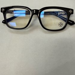 gold chrome heart glasses