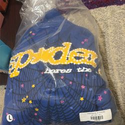 Spider Hoodie L Blue 