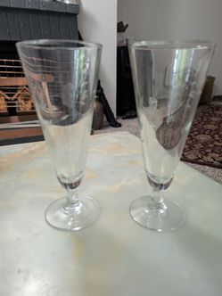 Princess House beer or champagne glasses