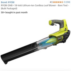  RYOBI ONE+ Cordless Leaf Blower