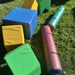 Soft play climbing shapes