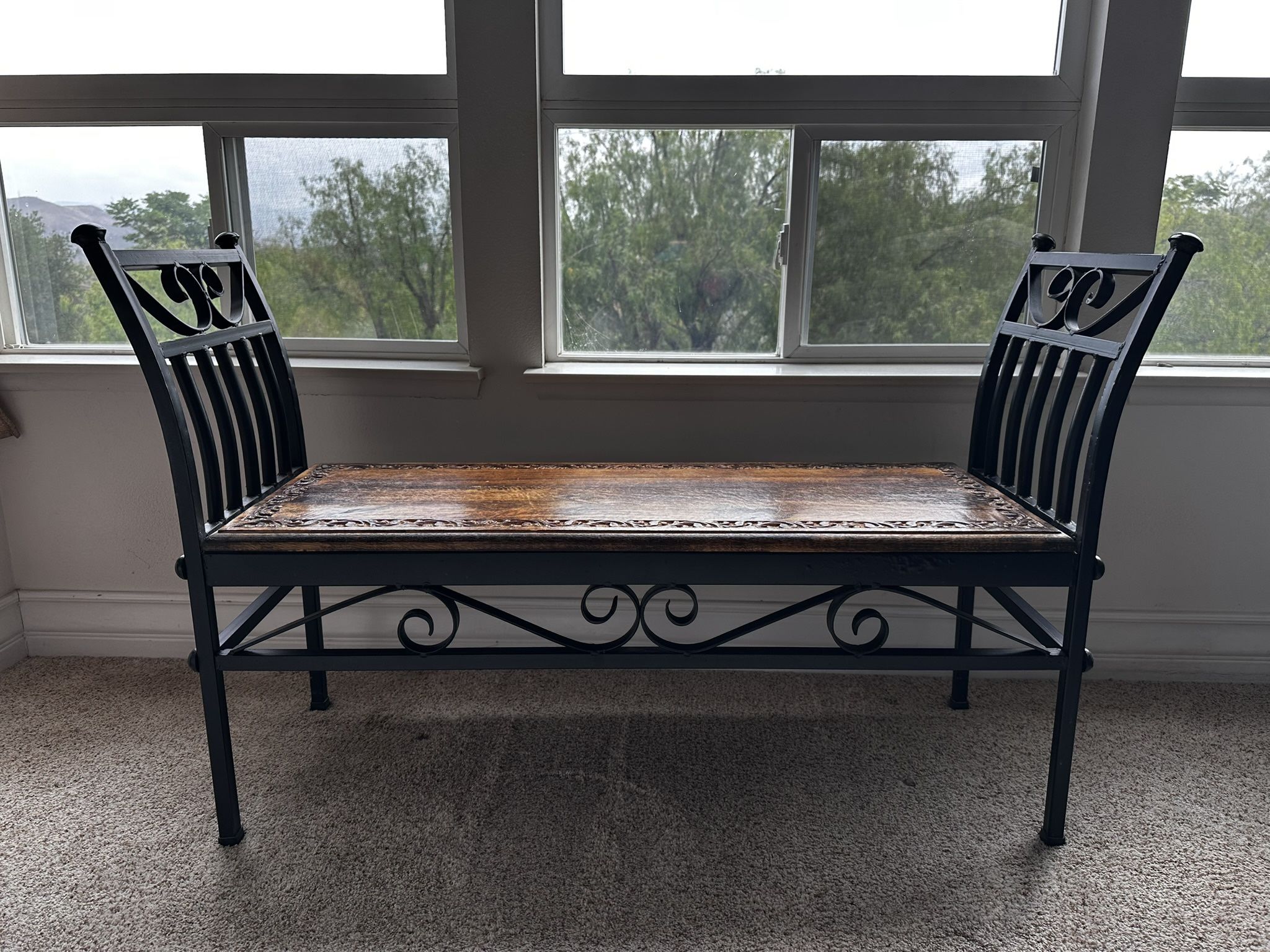 Bench Wood And Iron