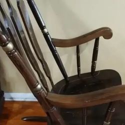 SOLID WOOD ROCKING CHAIR...... CHECK OUT MY PAGE FOR MORE ITEMS