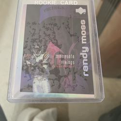 Randy Moss Rookie Card And Rare .and Protected