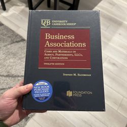Business Associations, Cases and Materials on Agency, Partnerships, LLCs, and Corporations