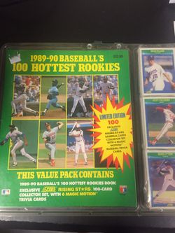 1989-1990 100 Hottest Rookies Baseball Cards Never Opened