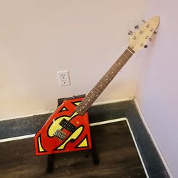 Superman Electric Guitar 🎸 Six Flags Official DC Comics Edition