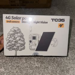 MONK TC35 4G Solar Power Trail Camera with Starlight Night Vision (NEW IN BOX)