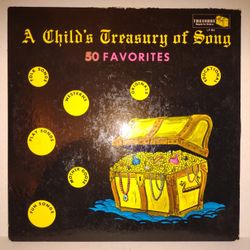 Vintage A Child's Treasury of Song 50 Favorites LP406 Vinyl Record