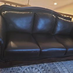 New Leather Couch And Over Size Chair 