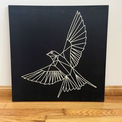 Discontinued IKEA PJÄTTERYD "Golden Bird" canvas print.