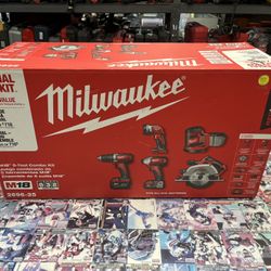 Milwaukee 2696-25 M18 5 Tool Combo Kit 