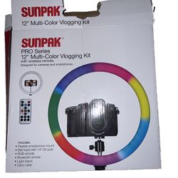 Sunpak PRO Series 12” Multi-Color Vlogging kit