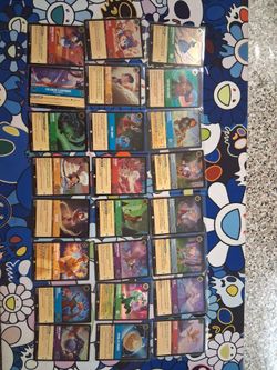 lot of Disney Lorcana: Shimmering Skies foil/rare cards.