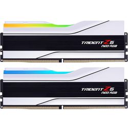 G.SKILL Trident Z5 Neo RGB Series (AMD Expo) DDR5 RAM 64GB (2x32GB) 6000MT/s CL30-36-36-96 1.40V Desktop Computer Memory UDIMM - Matte White (F5-6000J