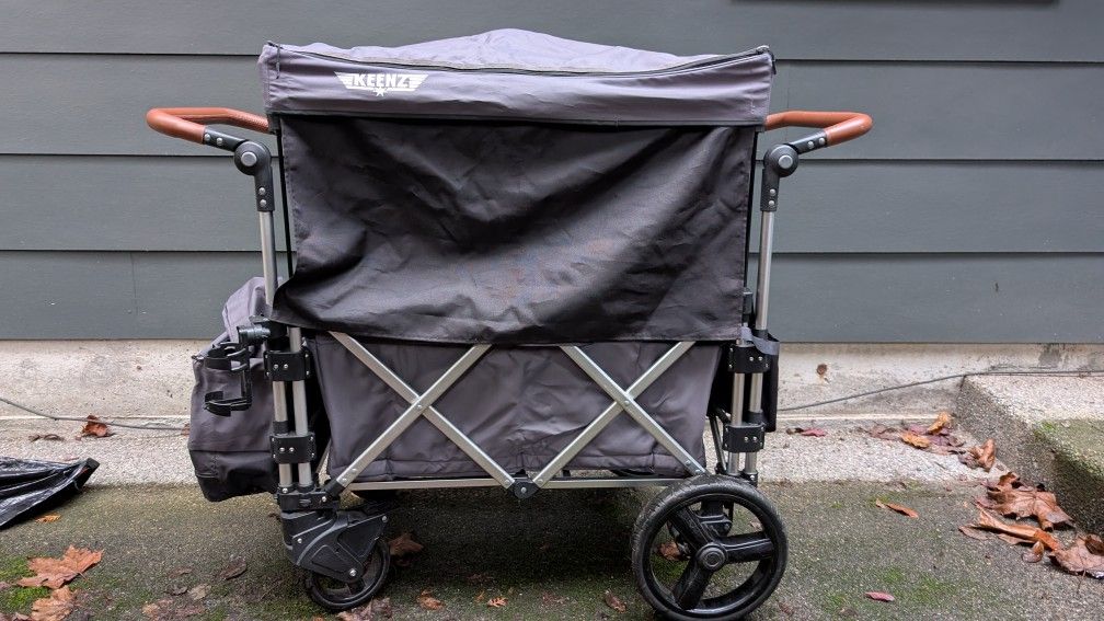 Keenz 7S - Ultimate Adventure Stroller Wagon - 2 Passenger, Dark Grey/Black 