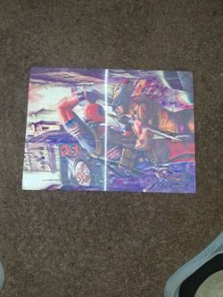 Deadpool vs Wolverine Marvel Comic Art Print