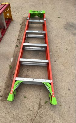 Orange Silver Green 6ft Ladder