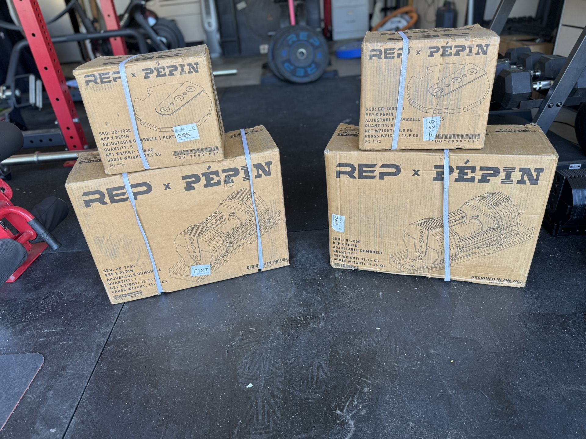 Rep X Peppin Adjustable DBs - 105lb Set
