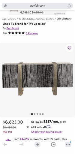 Marble tv console