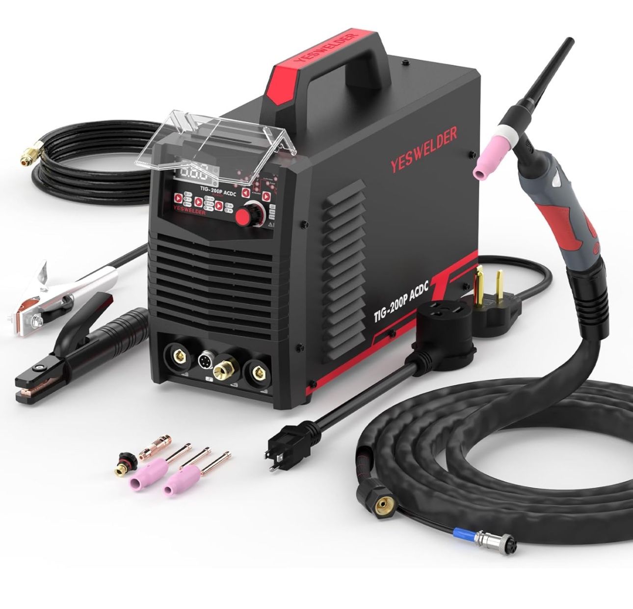 YESWELDER 200A AC/DC Aluminum Tig Welder with Pulse, Digital Inverter