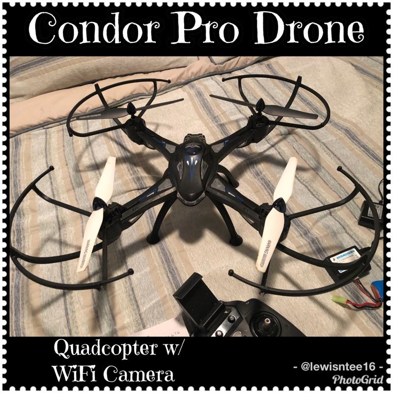 Sky Rider Condor Pro Quadcopter Drone w/WiFi Camera