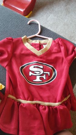 49ners baby girl top