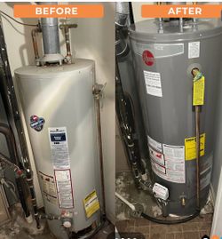 Rheem 40 Gallon Gas Water Heater – Professional Installation Included