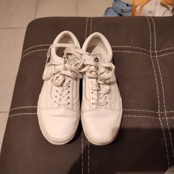 White Platform Vans