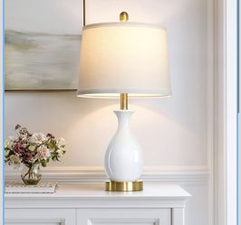 🛋️ 24" White Table Lamps for Nightstand & End Table  (unopened) 