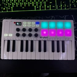 M-WAVE 25 Key USB MIDI Keyboard Controller 