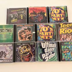 11 70’s Disco Dance Compilation CD’s