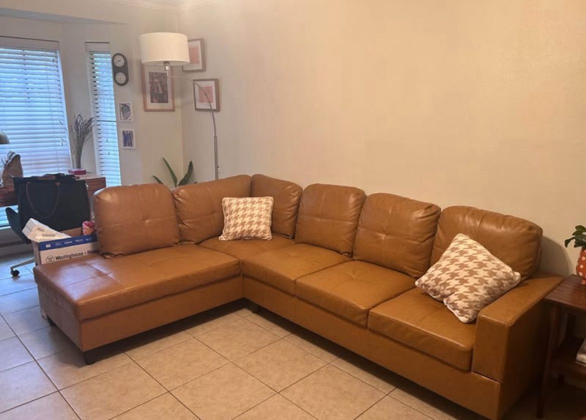 Leather Sectional Couch