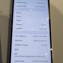 White iphone 14 128gb unlocked