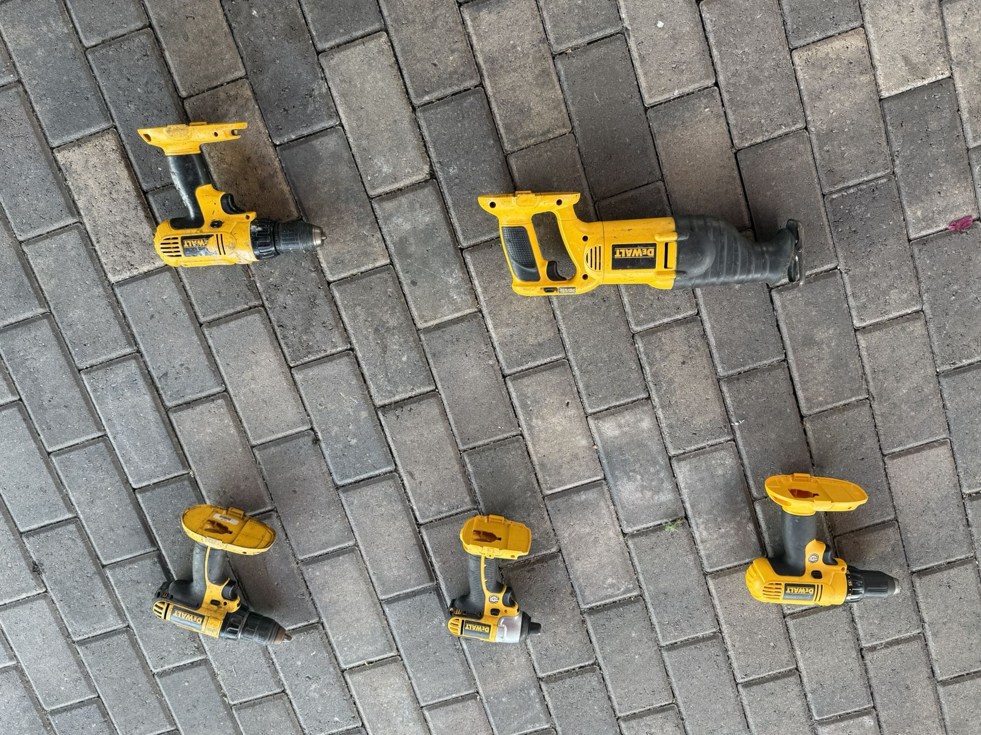 Mixed Dewalt Power Tools 