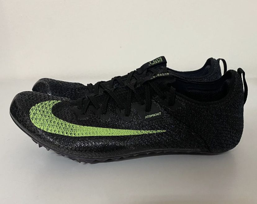 Nike Zoom Superfly Elite 2 Black Lime Mens Sz 8.5 Track Spikes 