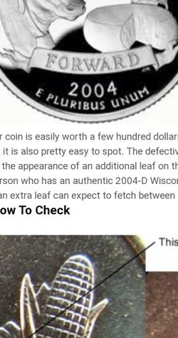 2004 Wisconsin Quarter (VERY RARE!)
