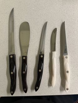 5-Piece CUTCO Kitchen Knife & Utensil Lot – Made in USA