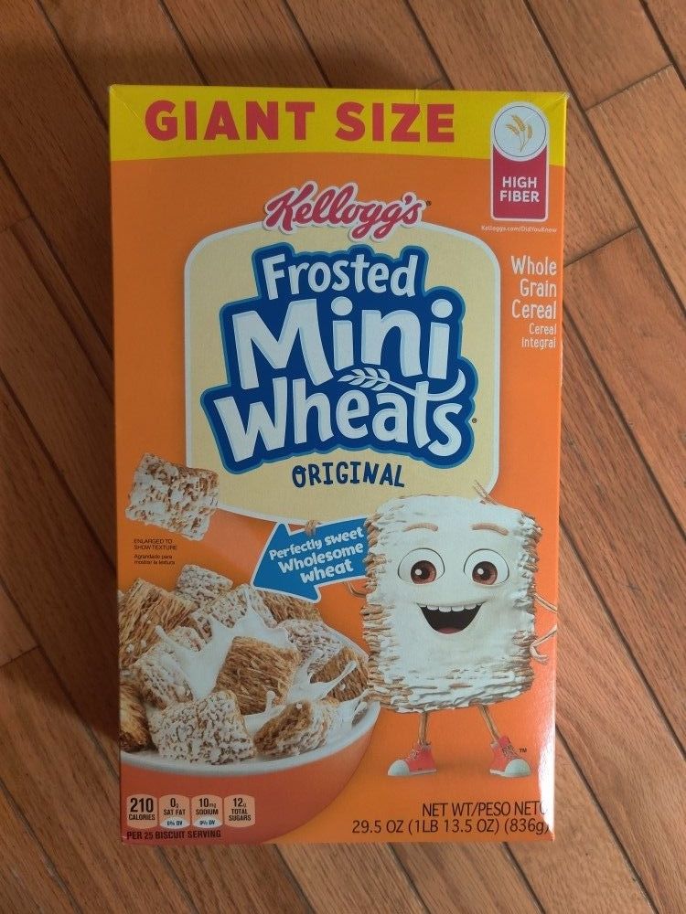 Giant-sized box of Kellogg's Frosted Mini-Wheats Original Cereal- NEW, Not Opened