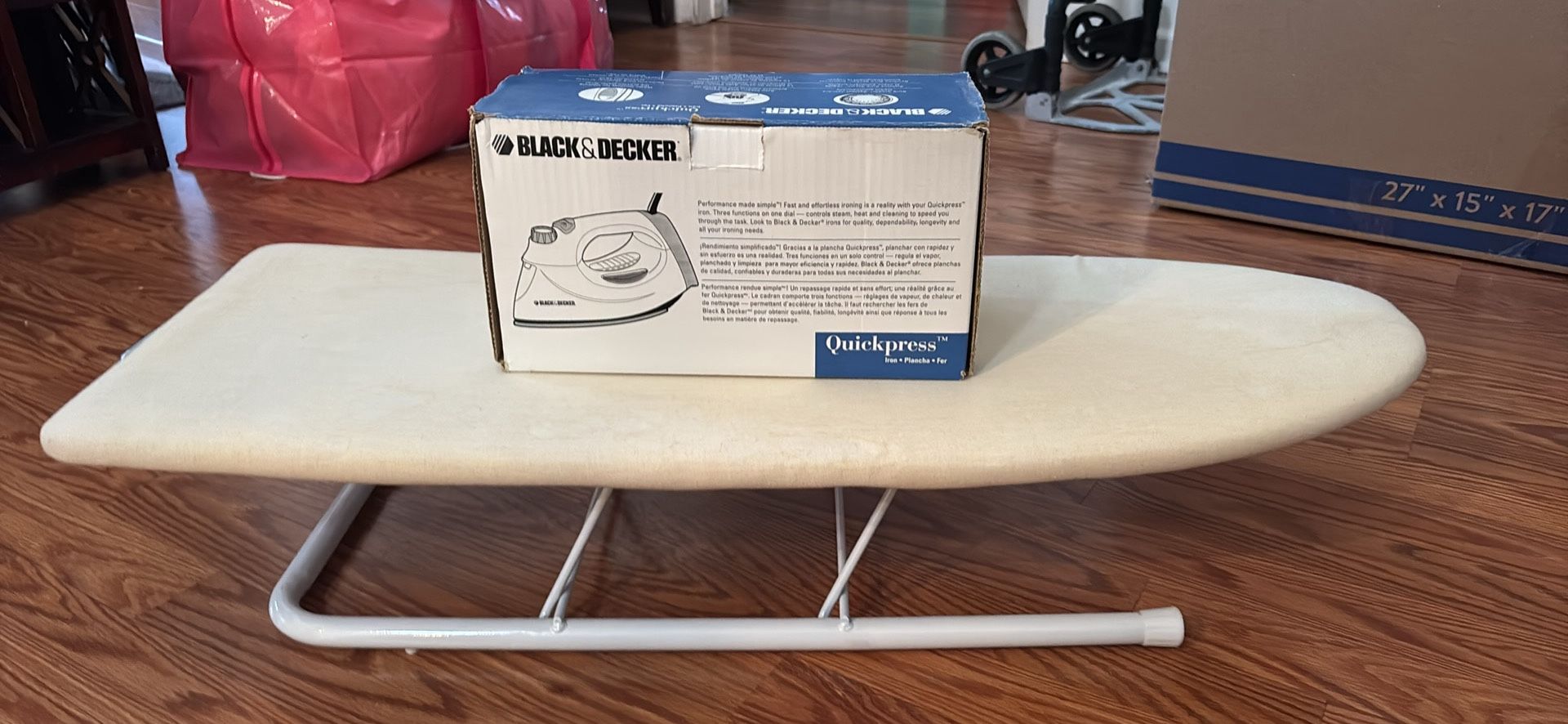black&decker clothing iron+ironing table