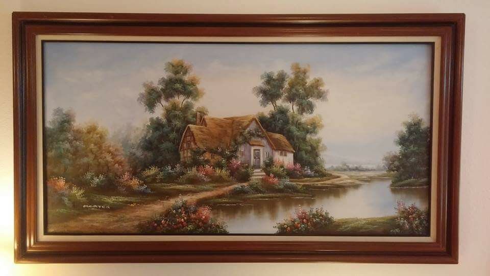 Very Large Framed Painting by Marten