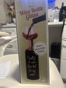 Novelty wine Glass, Gag Gift. Brand New, Never Used 